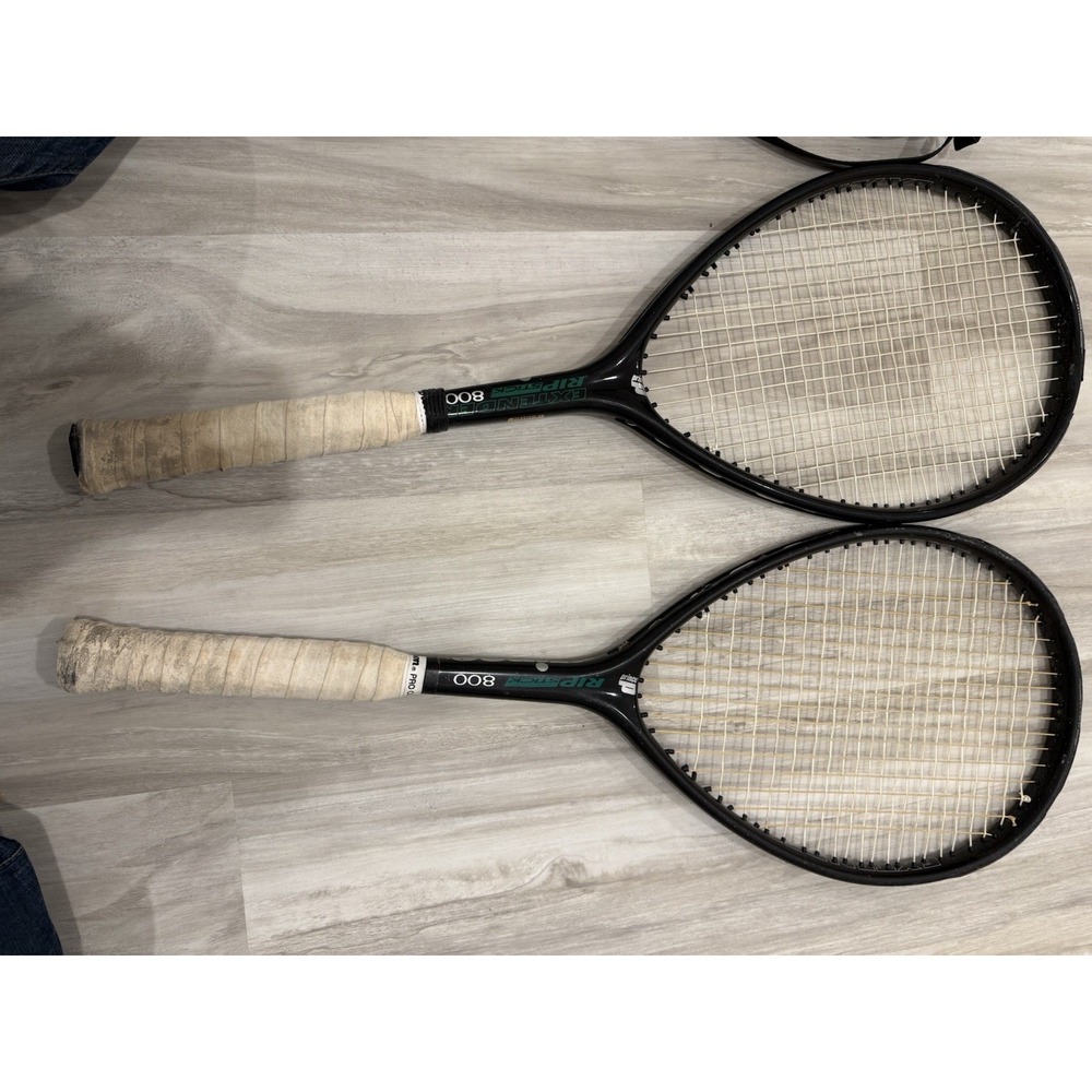 Lot Of 2 Prince Extender Rip Stick 800 Tennis Racquet Racket 104 Sq In W/ Case - Picture 2 of 15